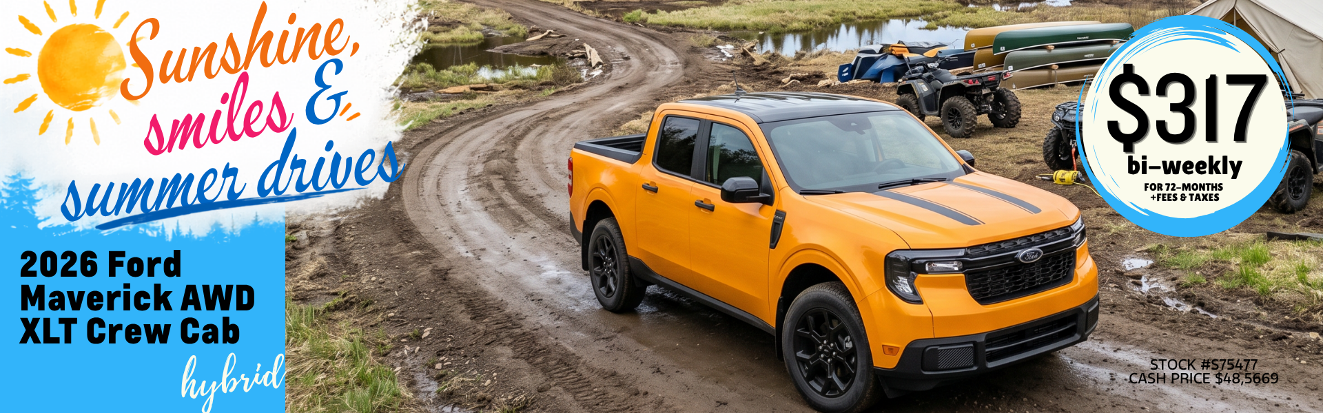 2026 Ford Maverick AWD XLT Bi-Weekly Lease Offer