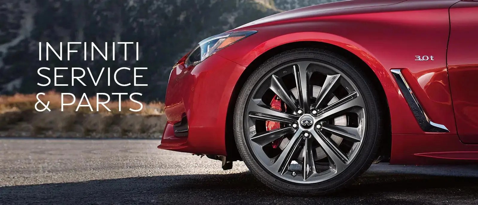 INFINITI Service & Parts: 2017 INFINITI Q60 wheel pictured