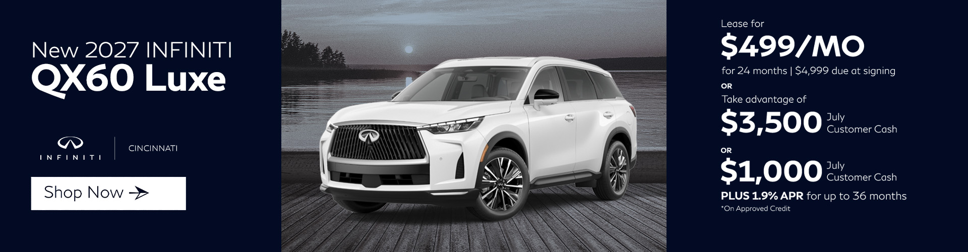 New 2026 INFINITI QX60 Luxe