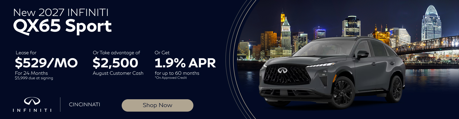 2027 INFINITI QX65 Offers at INFINITI of Cincinnati