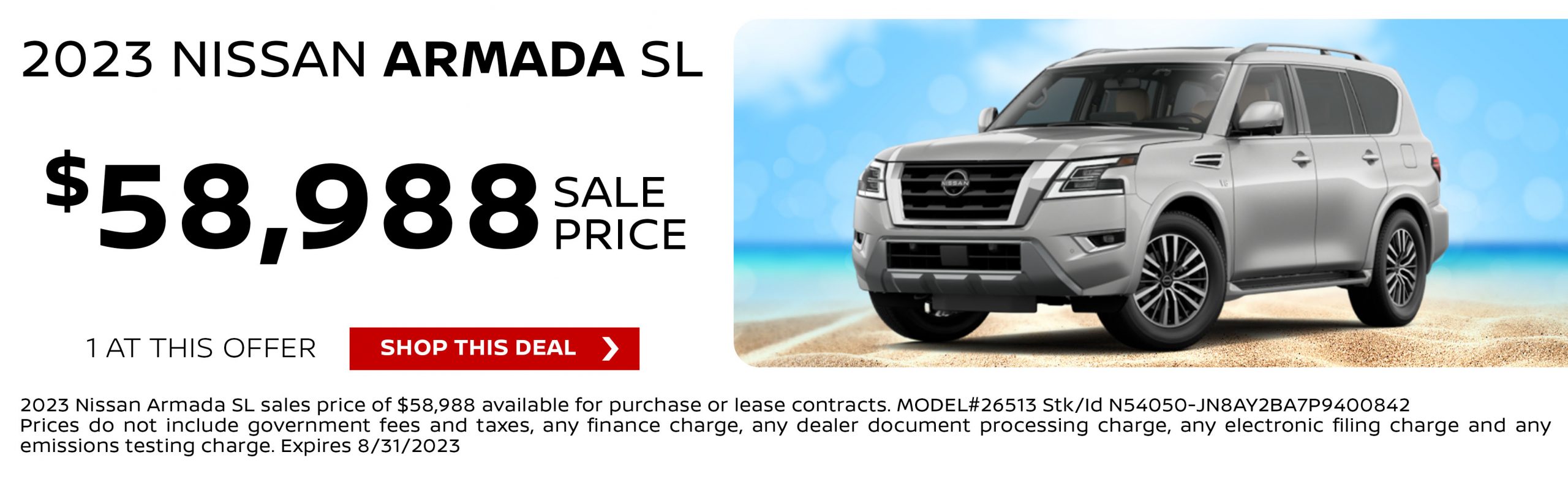 nissan armada lease deals