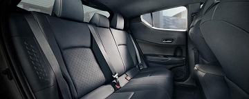 Interior appearance of the 2021 Toyota C-HR available at Rocky Mount Toyota