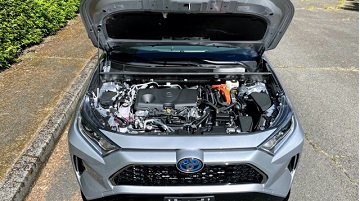 Engine appearance of the 2021 Toyota RAV4 available at Rocky Mount Toyota