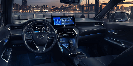 Interior appearance of the 2021 Toyota Venza available at Rocky Mount Toyota