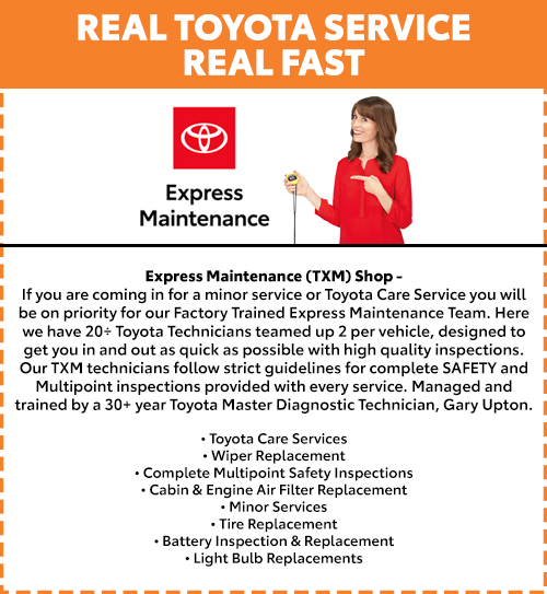 REAL TOYOTA SERVICE REAL FAST