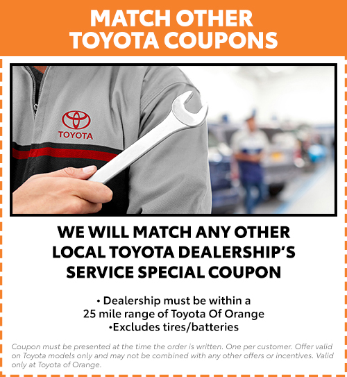 We Match any Toyota Dealer Coupon 