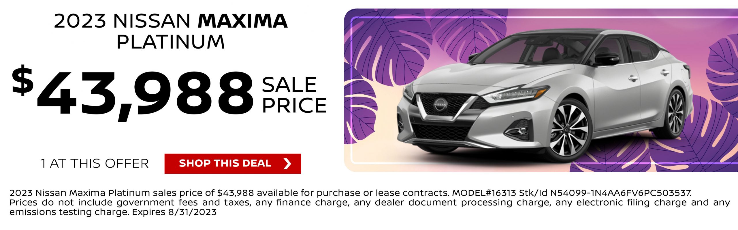 2023 nissan maxima lease