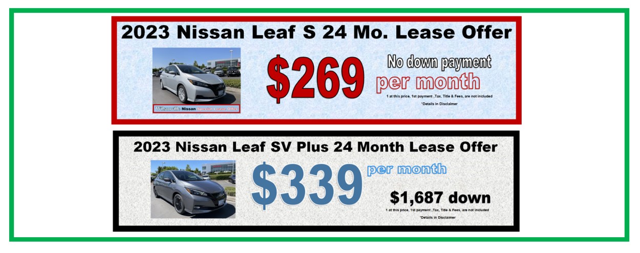 nissan leaf s plus lease