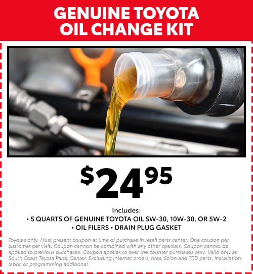 Coupon toyota on sale oil change