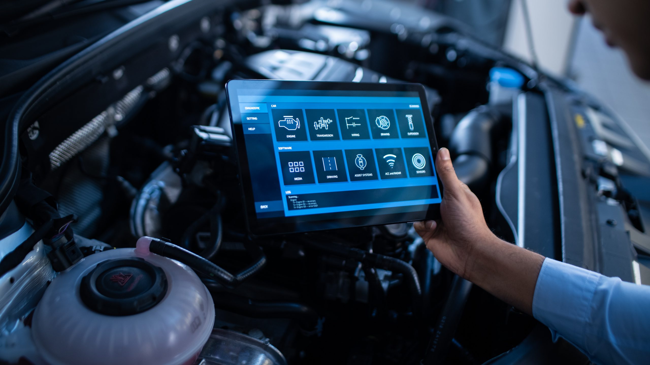 Pre-purchase inspection on a car engine