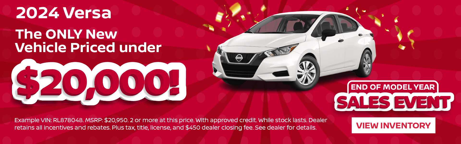 Only Nissan under $20,000!