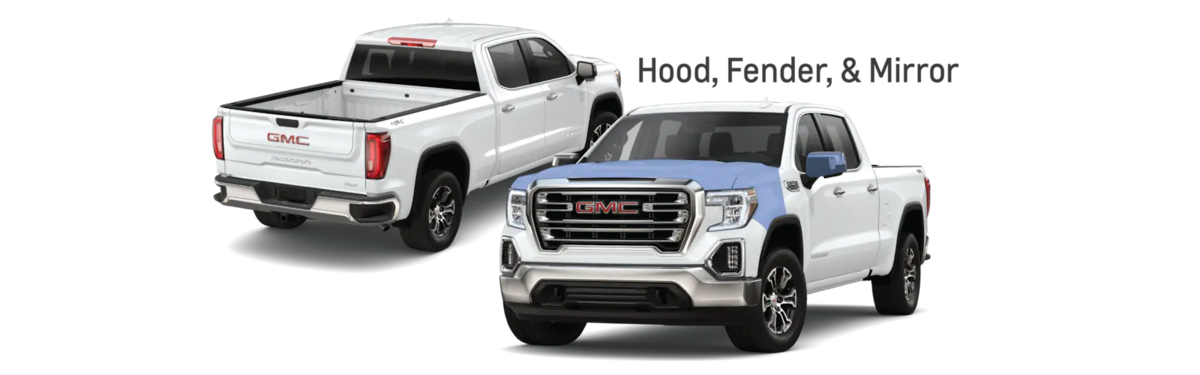 Full Hood & Fender + Mirror Kit | GMC SIERRA 1500 SLE 2019 Full Hood & Fender + Mirror Kit | GMC SIERRA 1500 SLE 2019