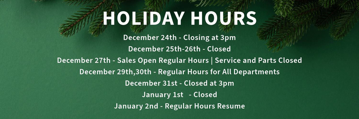 Holiday Hours https://static.foxdealer.com/919/2025/12/Untitled-1.png