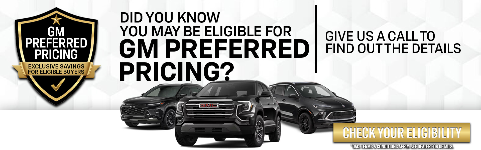 GM Preferred Pricing at Cochrane GM