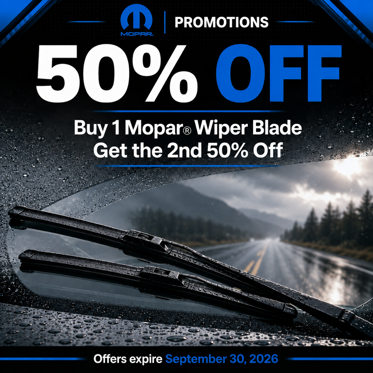 BOGO 50% off Wiper Blade