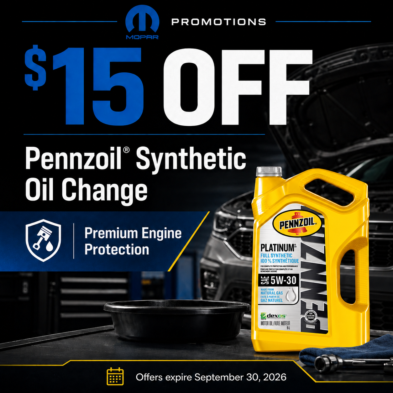 Pennzoil Synthetic Oil Change