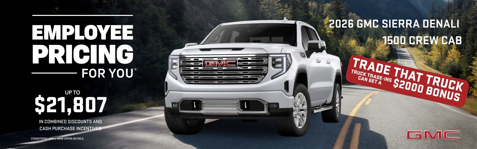 Employee Pricing on 2026 GMC Sierra 1500 at Gauthier Buick GMC