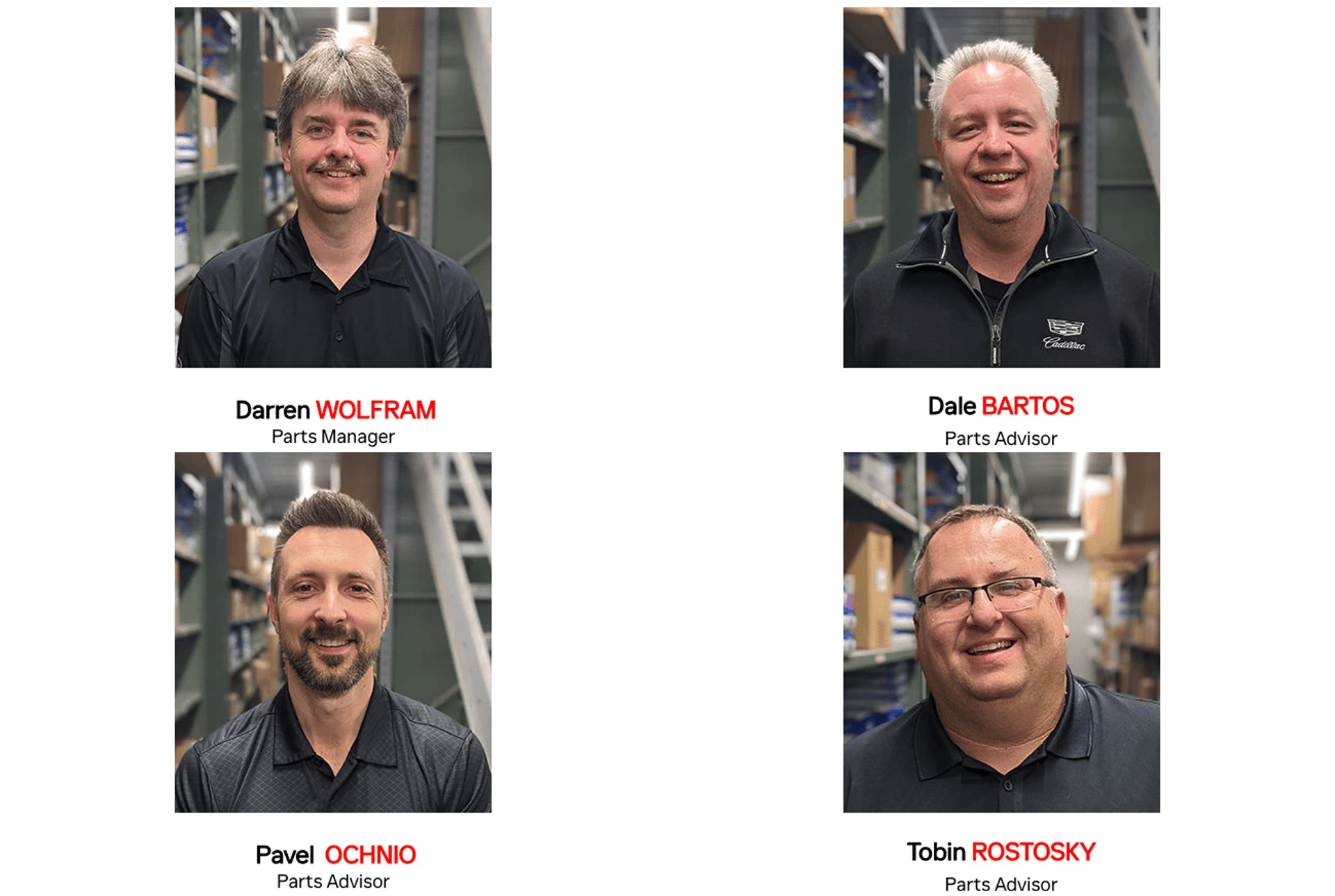 Gauthier Cadillac - Parts Department