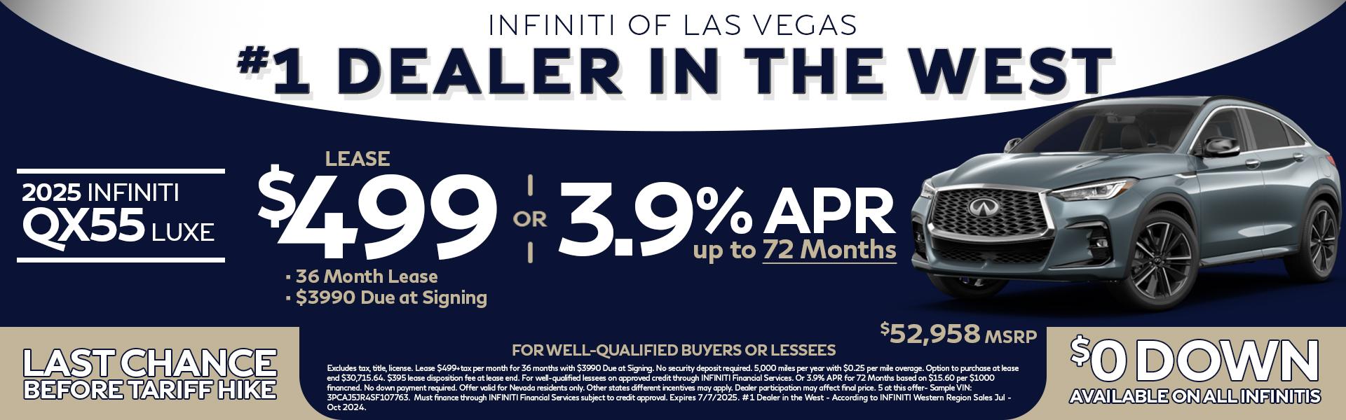 INFINITI QX55 Lease