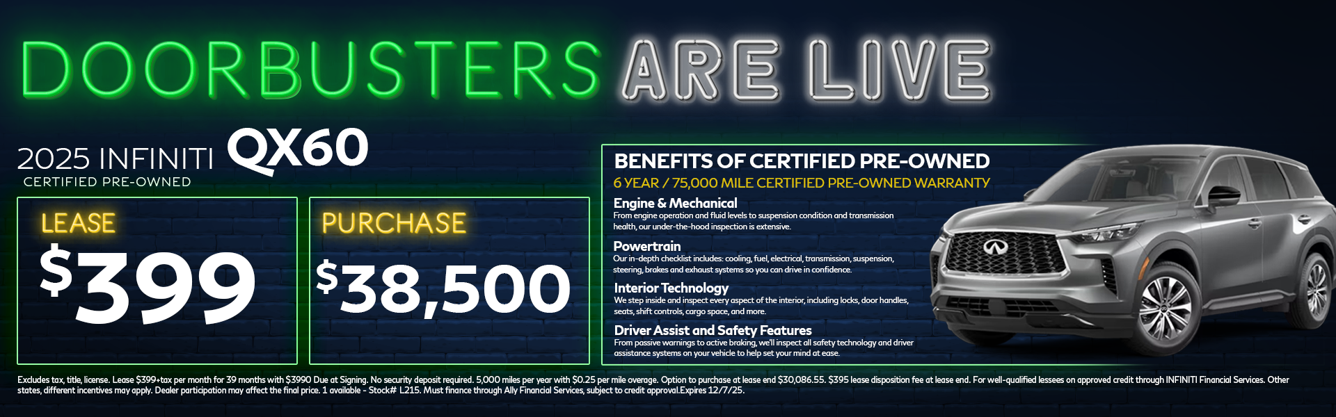 CPO 2025 INFINITI QX60