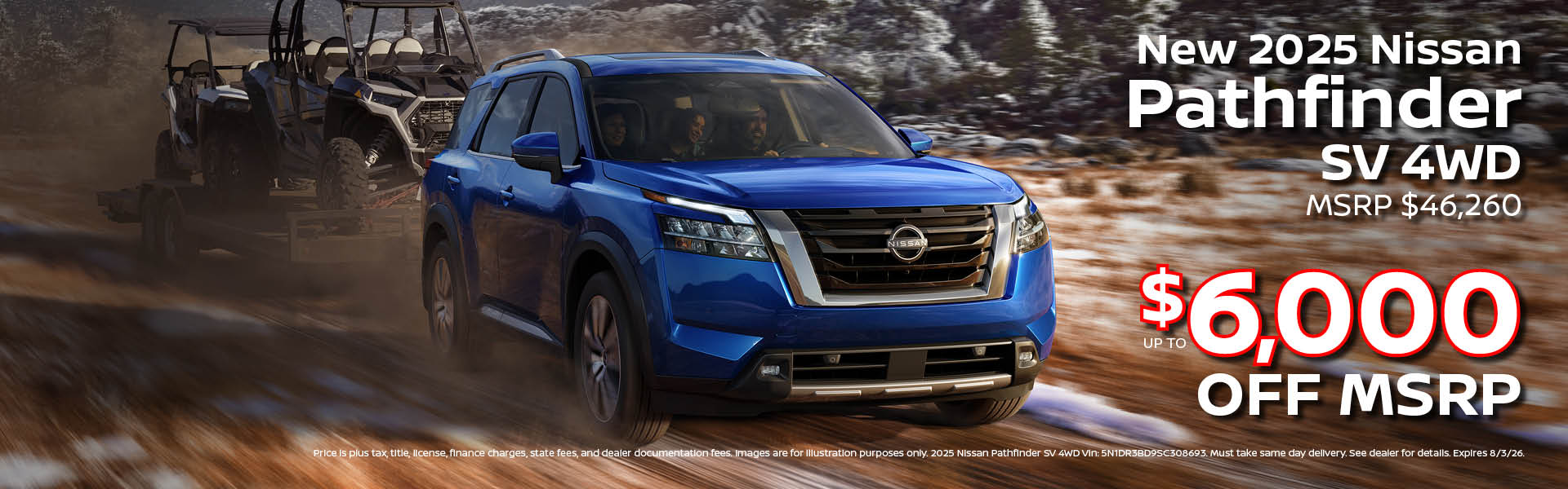 New 2025 Nissan Pathfinder offer