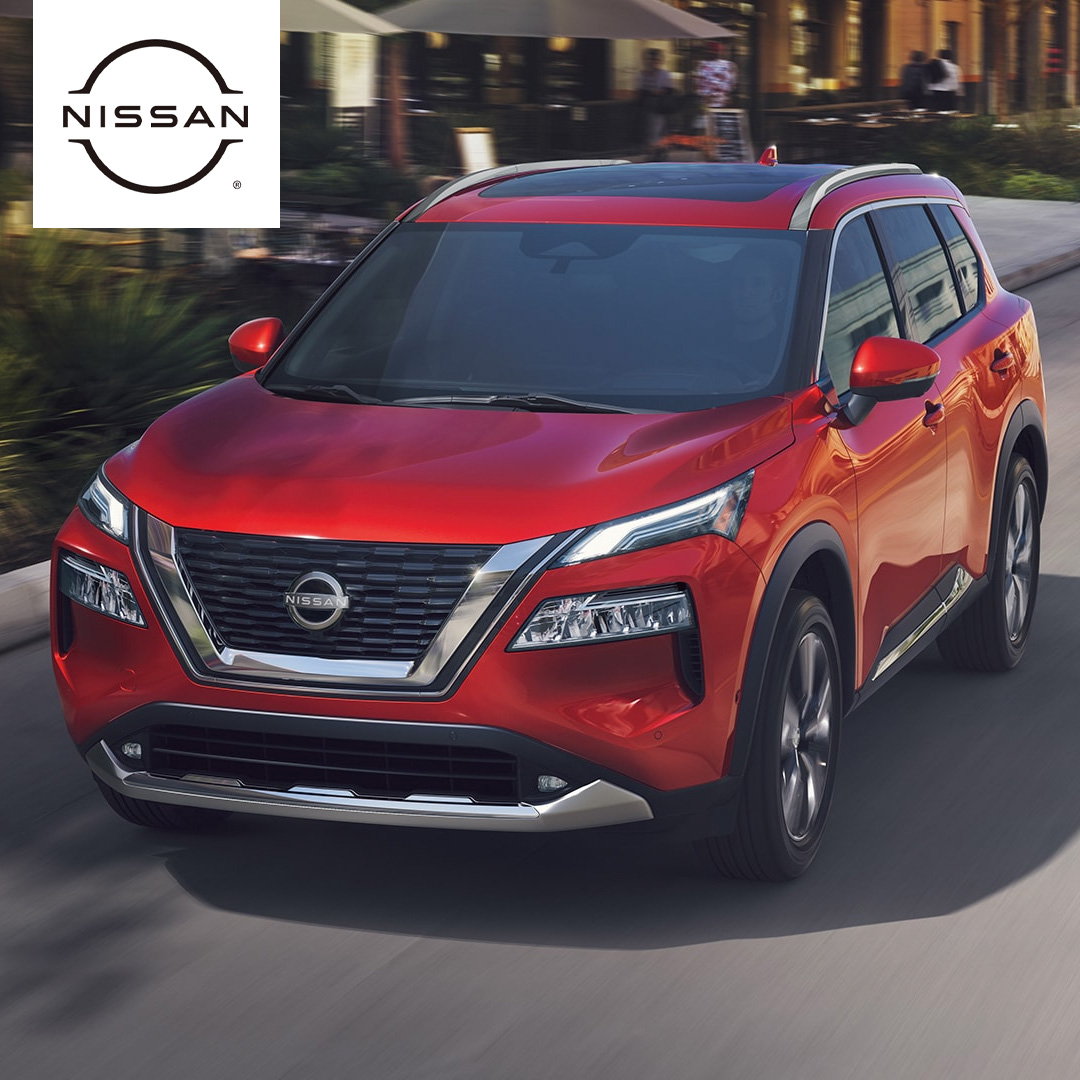 Red 2023 Nissan Rogue Front View