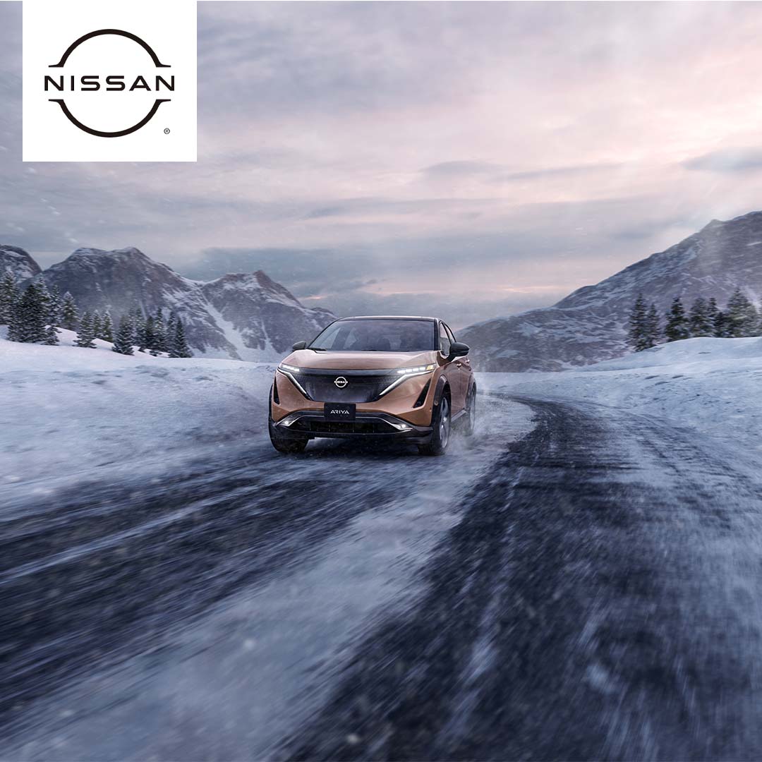 2023 Nissan Ariya - Front View on Icy Road