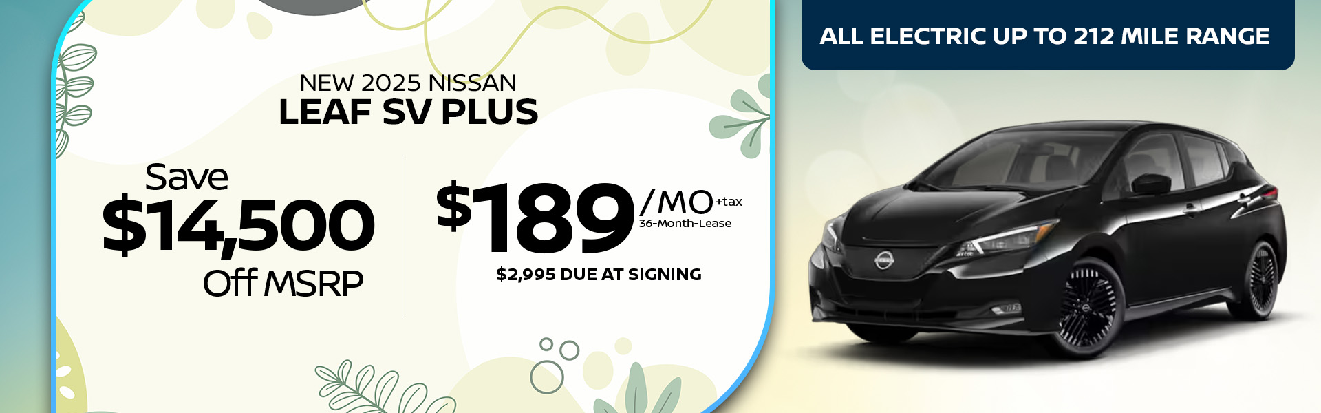 New 2025 Nissan Leaf SV Plus