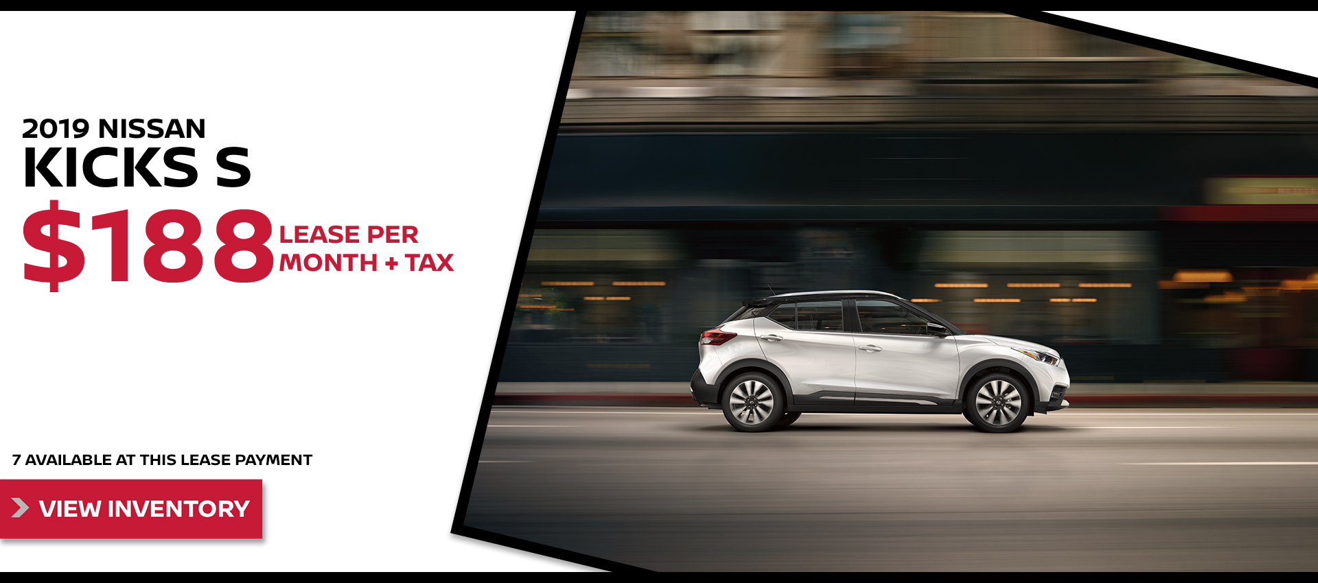 Mossy Nissan - Kicks $188 Lease HP