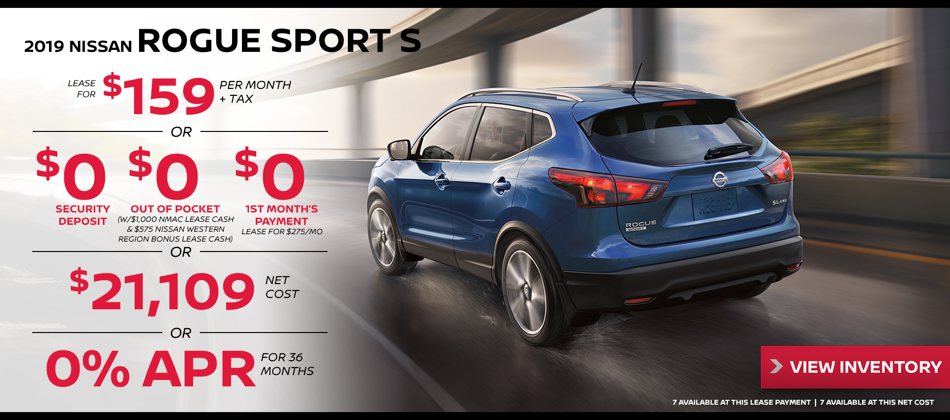 Mossy Nissan - Rogue Sport $159 Lease HP