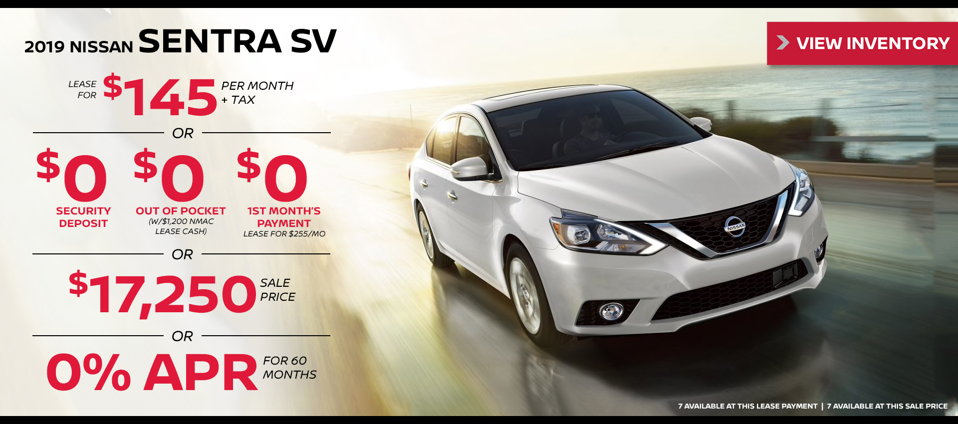 Mossy Nissan - Sentra $145 Lease HP