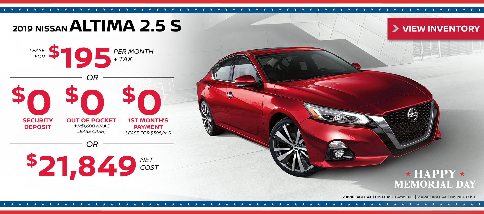 Mossy Nissan - Nissan Altima $195 Lease HP