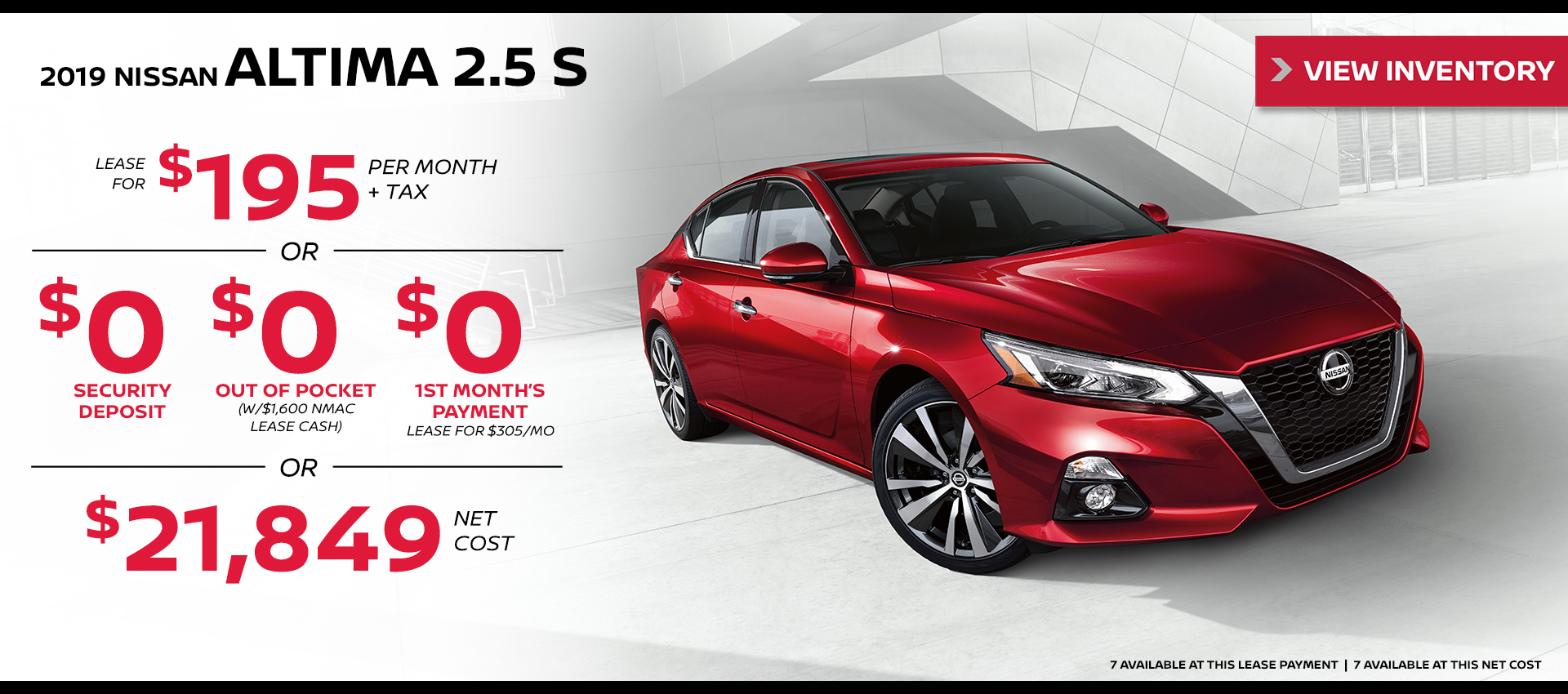 Mossy Nissan - Nissan Altima $195 Lease HP