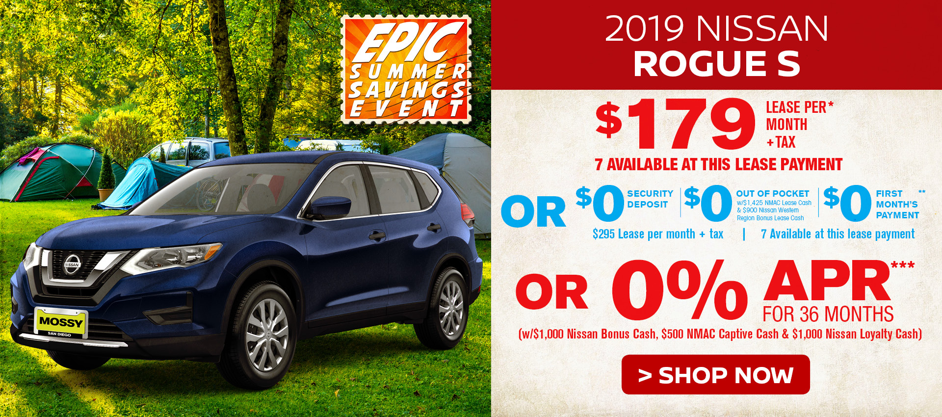 Mossy Nissan - Nissan Rogue $179 Lease HP