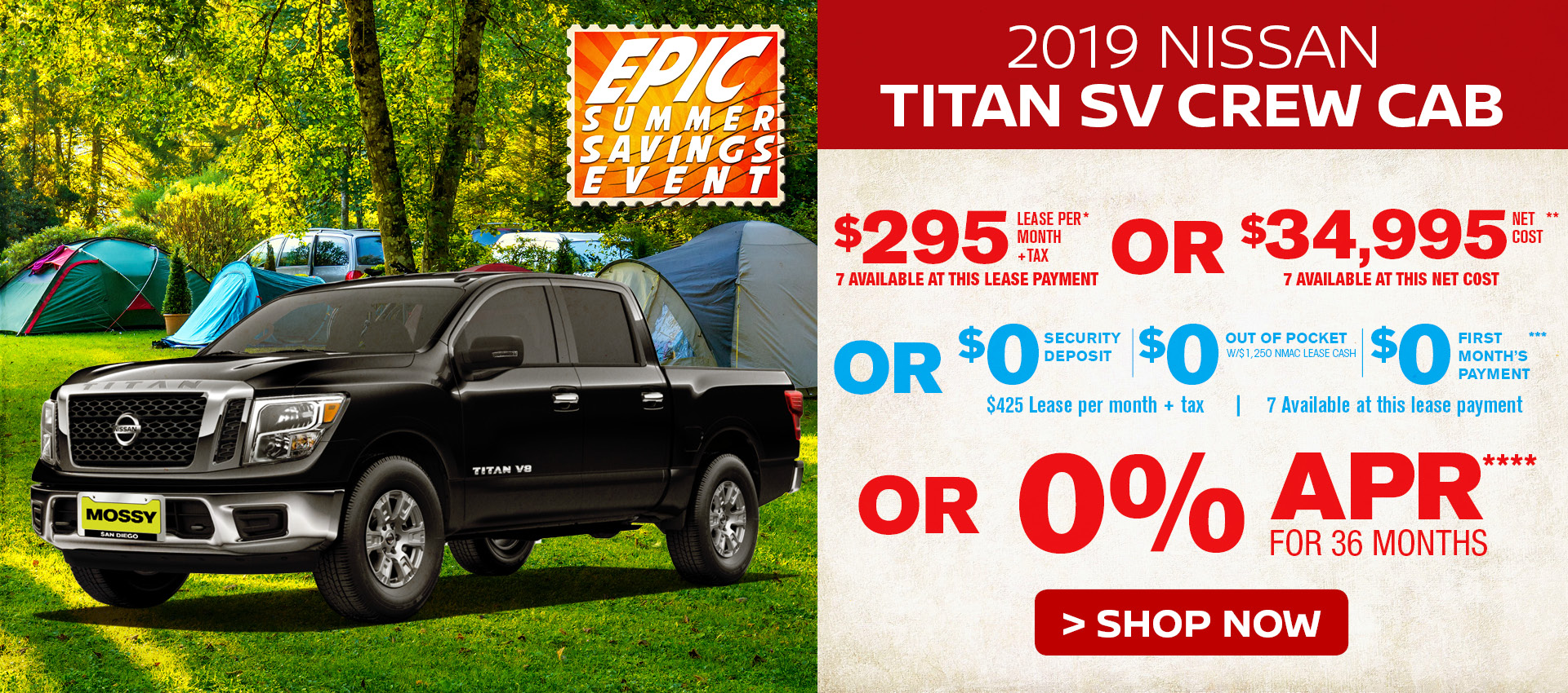 Mossy Nissan - Nissan Titan $295 Lease HP