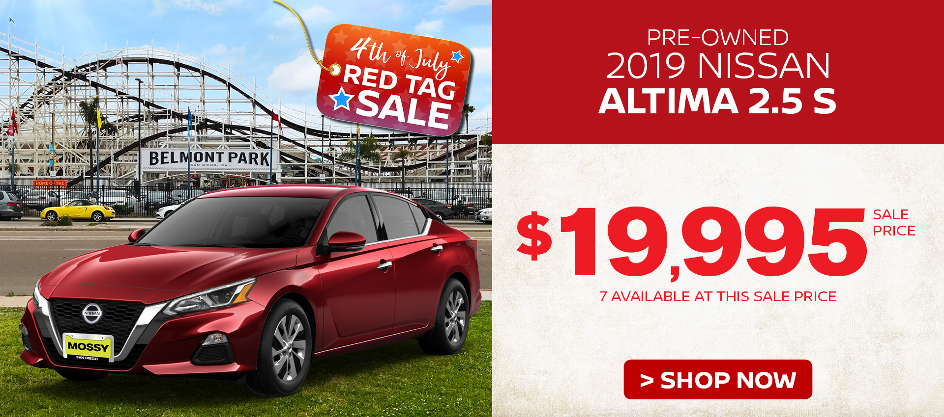 Mossy Nissan - PreOwned Altima Summer Savings HP