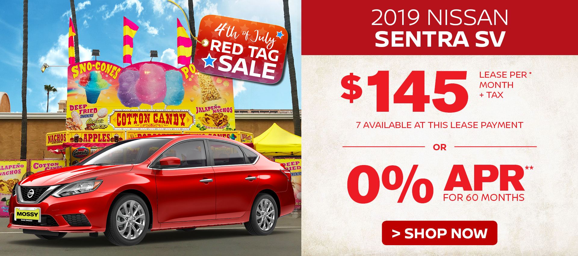Mossy Nissan - Sentra $145 Lease HP