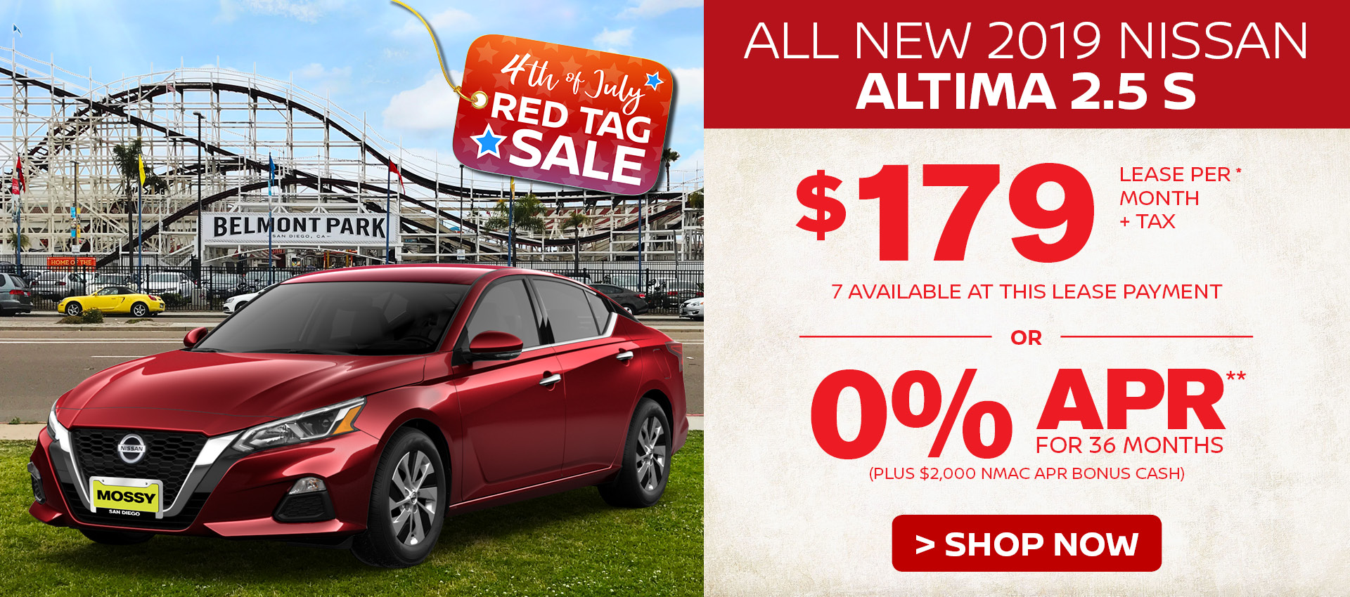 Mossy Nissan - Nissan Altima $179 Lease HP