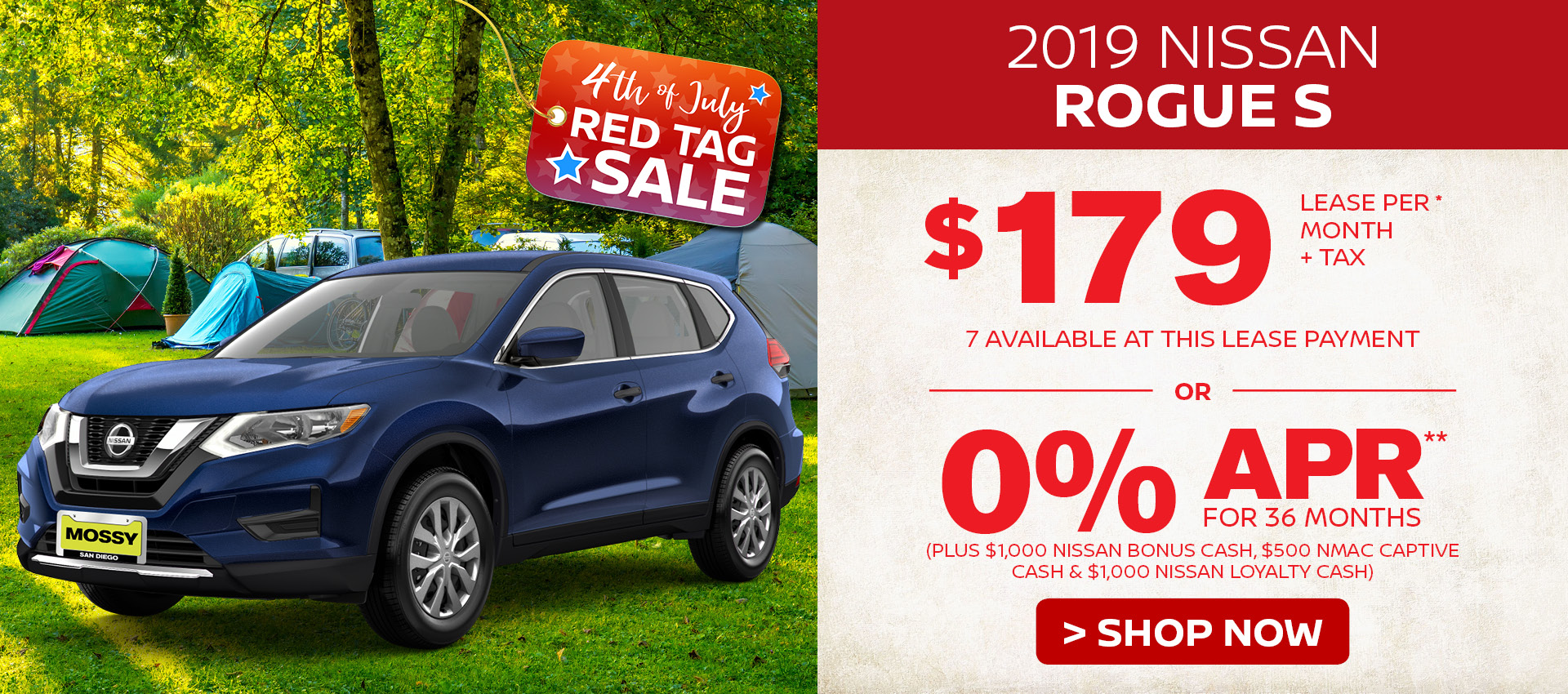 Mossy Nissan - Nissan Rogue $179 Lease HP