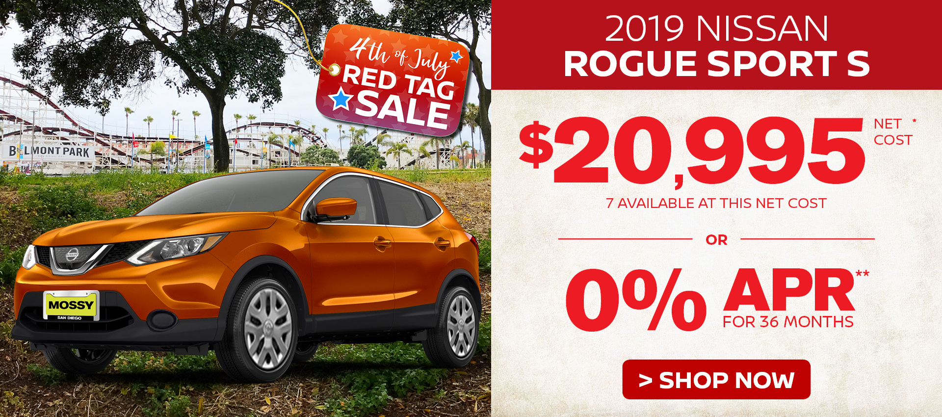 Mossy Nissan - Rogue Sport $159 Lease HP