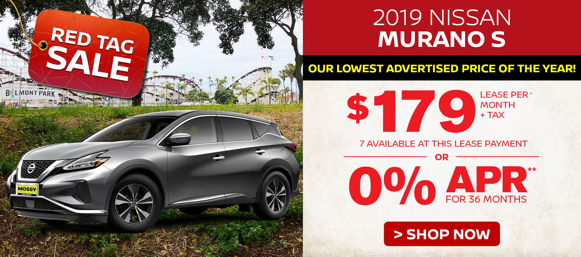 Mossy Nissan - Nissan Murano $179 Lease HP