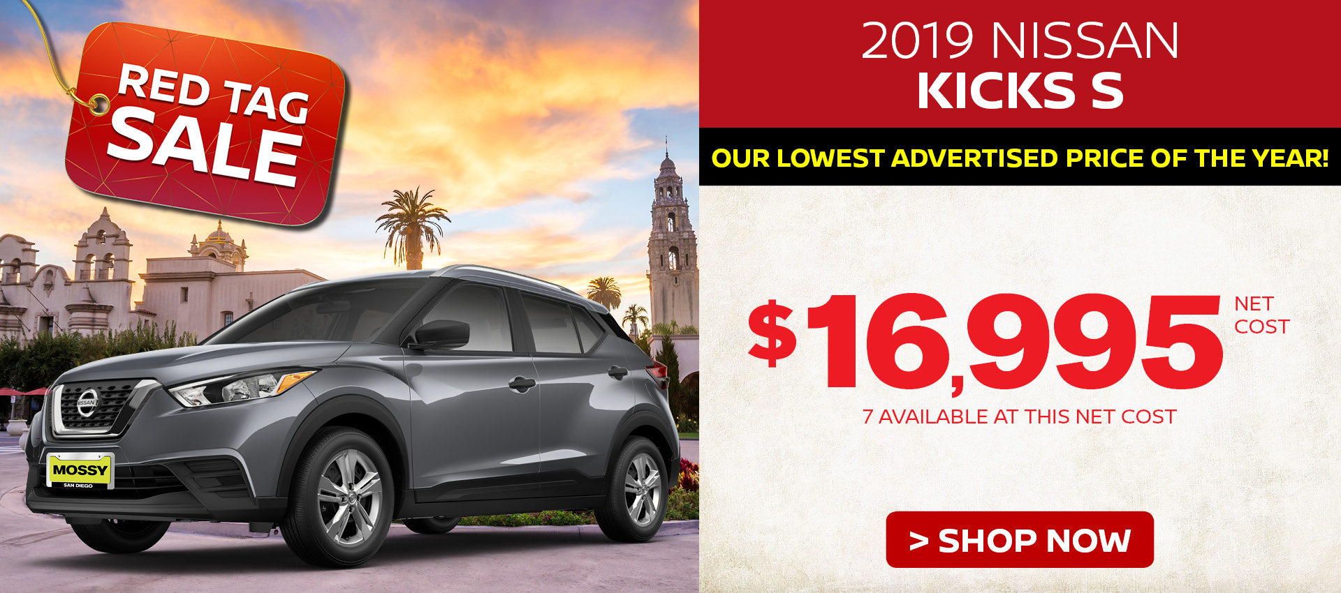 Mossy Nissan - Nissan Kicks $16,995 Purchase HP