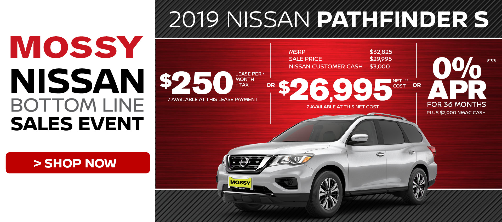 Mossy Nissan - Nissan Pathfinder $26,995 Purchase HP