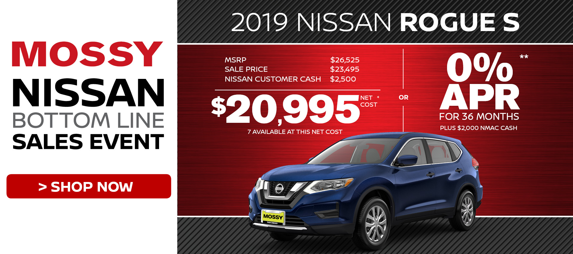Mossy Nissan - Nissan Rogue S $20,995 Purchase HP