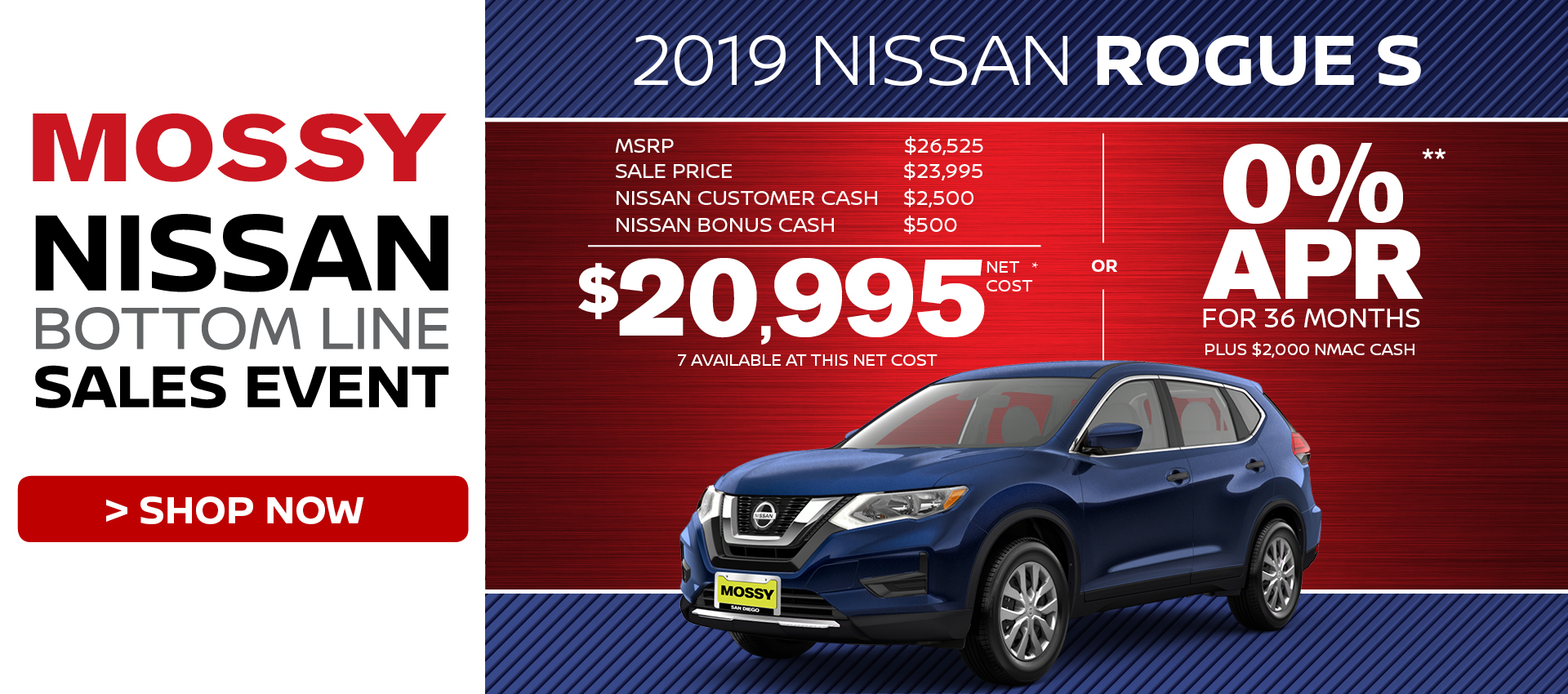 Mossy Nissan - Nissan Rogue S $20,995 Purchase HP