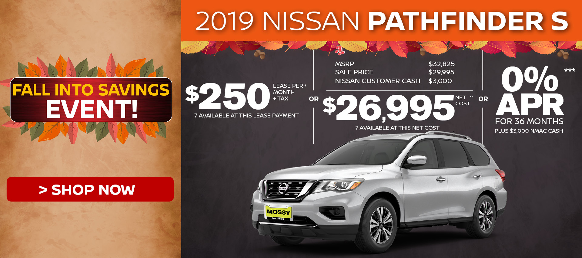 Mossy Nissan - Nissan Pathfinder $26,995 Purchase HP