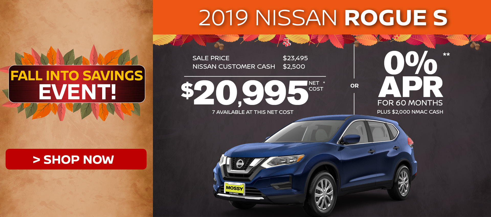 Mossy Nissan - Nissan Rogue S $20,995 Purchase HP
