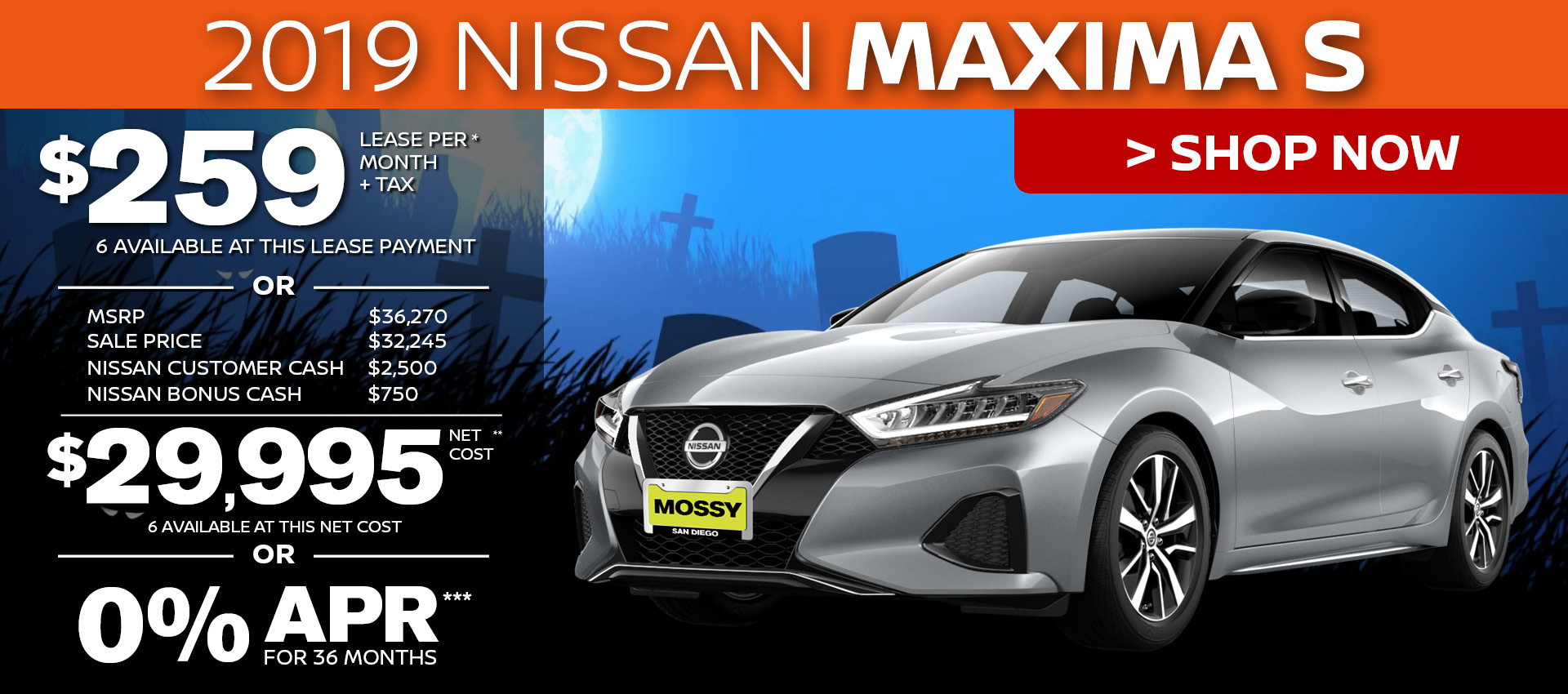 Mossy Nissan - Nissan Maxima $28,995 Purchase HP