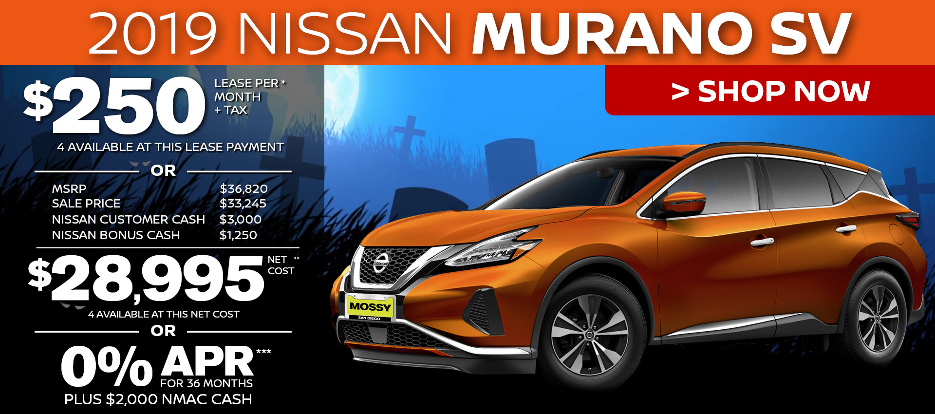 Mossy Nissan - Nissan Murano SV Purchase HP