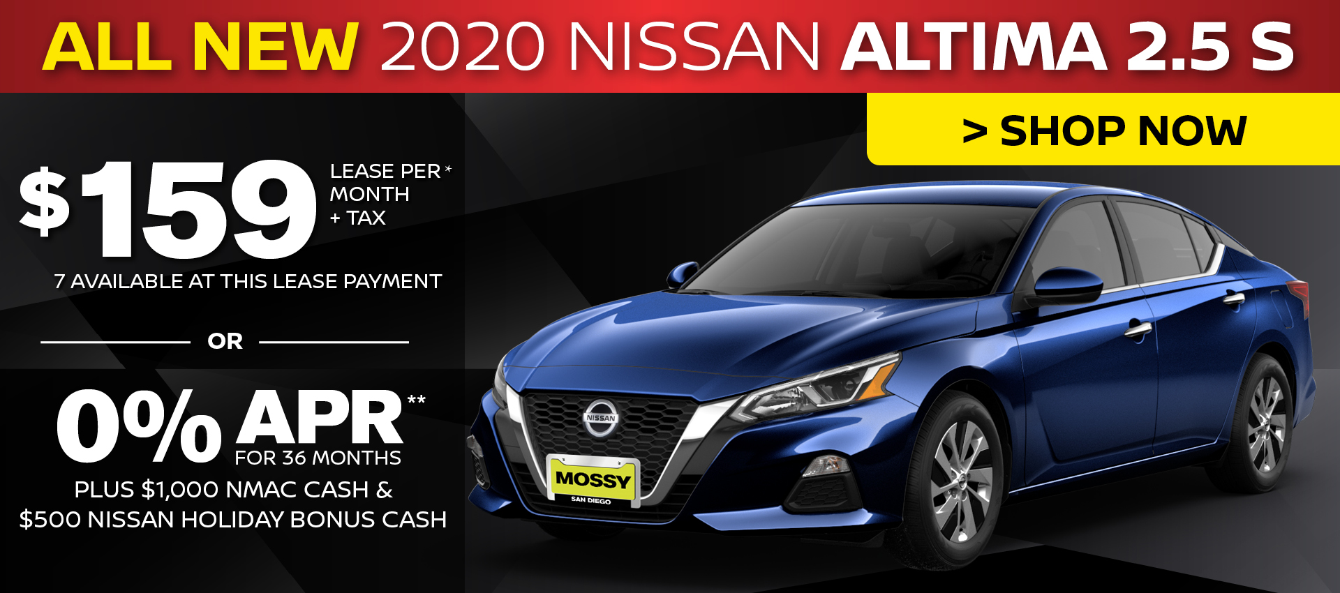 Mossy Nissan - Nissan Altima $19,995 Purchase HP